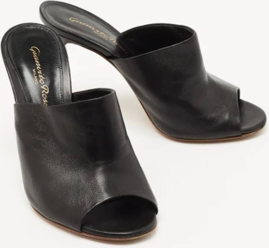 Gianvito Rossi Pre-owned Leather mules Black Dames