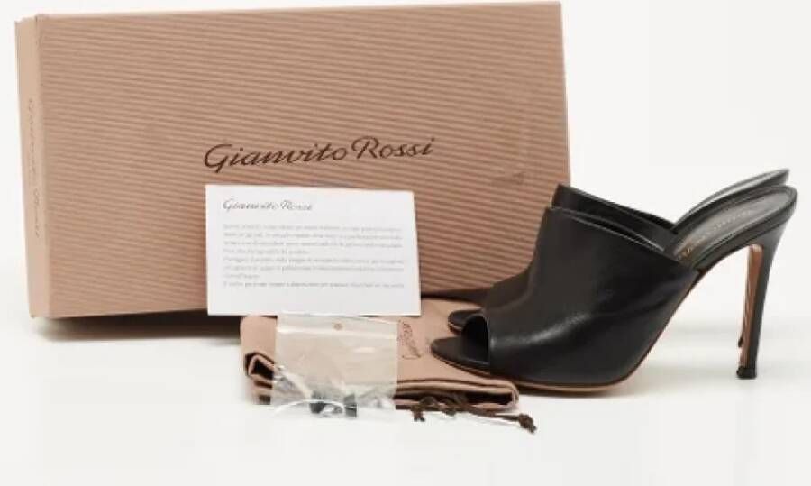 Gianvito Rossi Pre-owned Leather mules Black Dames