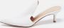 Gianvito Rossi Pre-owned Leather mules White Dames - Thumbnail 2