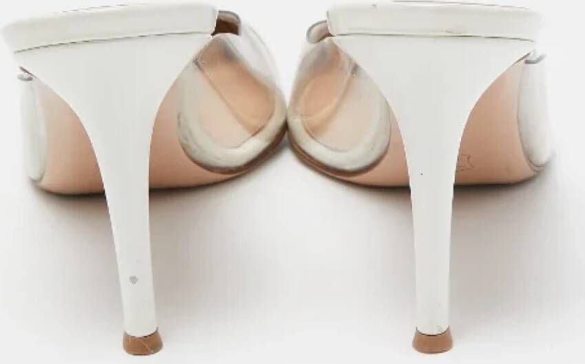 Gianvito Rossi Pre-owned Leather mules White Dames