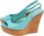 Gianvito Rossi Pre-owned Leather sandals Blue Dames - Thumbnail 3