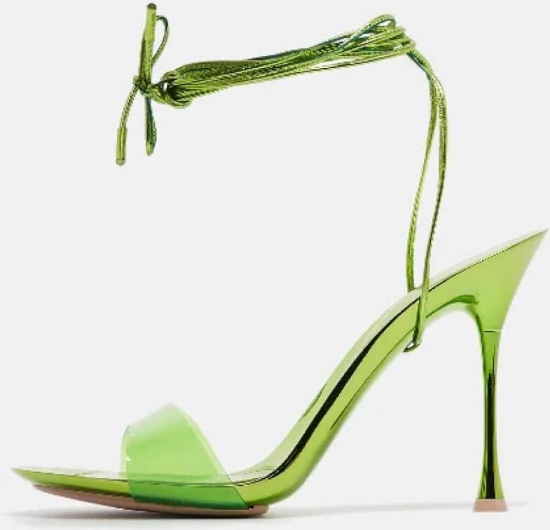 Gianvito Rossi Pre-owned Leather sandals Green Dames