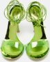 Gianvito Rossi Pre-owned Leather sandals Green Dames - Thumbnail 3