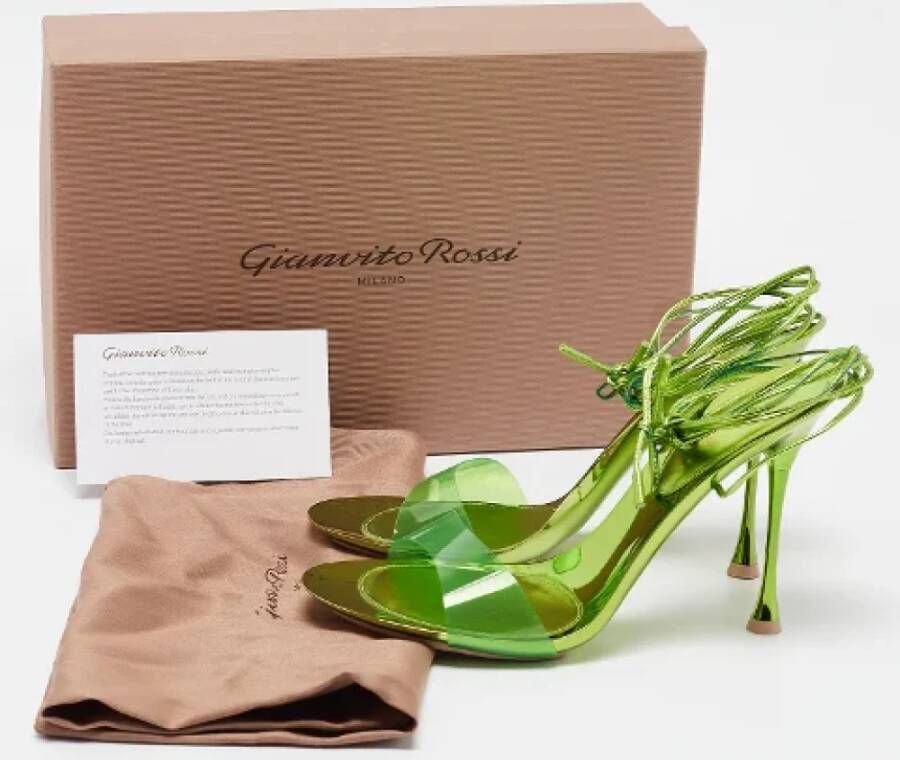 Gianvito Rossi Pre-owned Leather sandals Green Dames