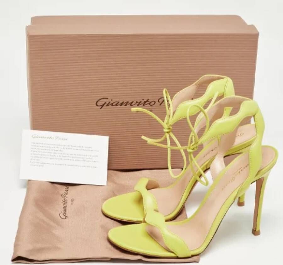 Gianvito Rossi Pre-owned Leather sandals Green Dames