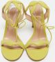 Gianvito Rossi Pre-owned Leather sandals Green Dames - Thumbnail 3