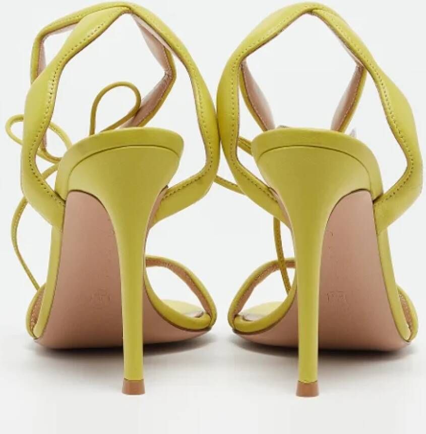 Gianvito Rossi Pre-owned Leather sandals Green Dames