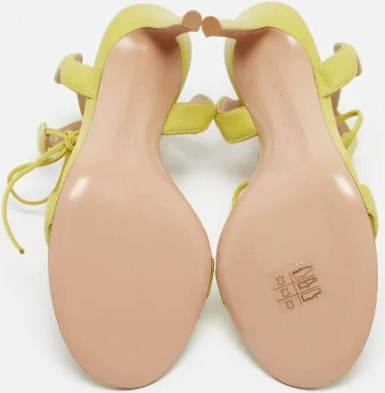 Gianvito Rossi Pre-owned Leather sandals Green Dames