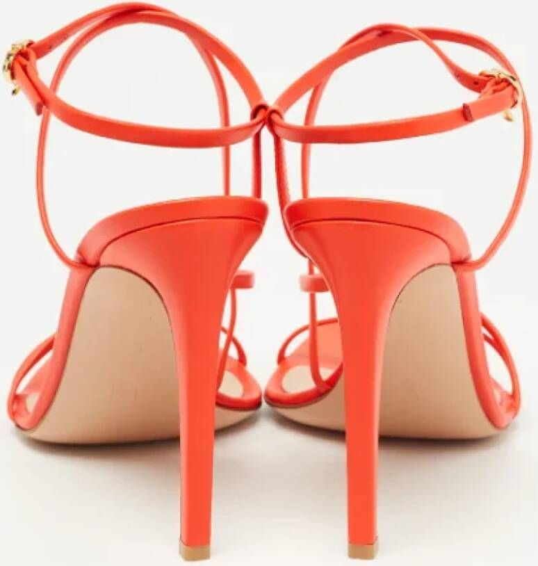 Gianvito Rossi Pre-owned Leather sandals Orange Dames