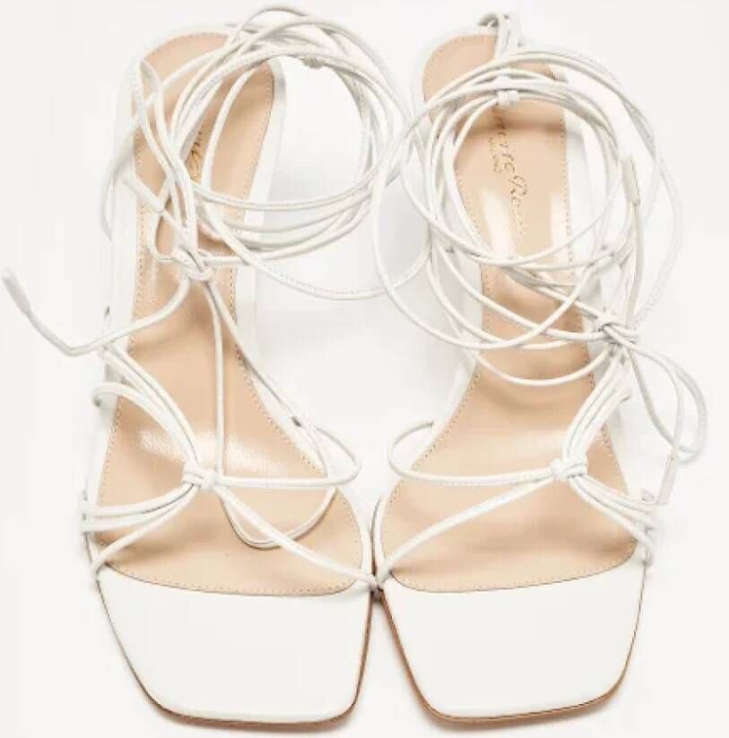 Gianvito Rossi Pre-owned Leather sandals White Dames