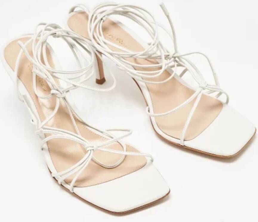 Gianvito Rossi Pre-owned Leather sandals White Dames