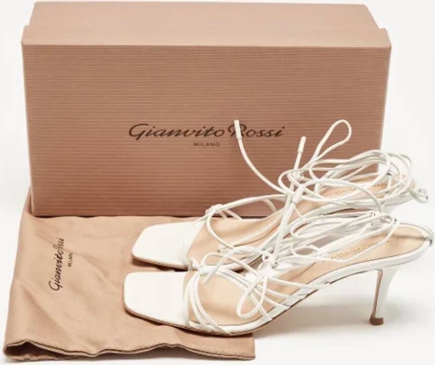 Gianvito Rossi Pre-owned Leather sandals White Dames