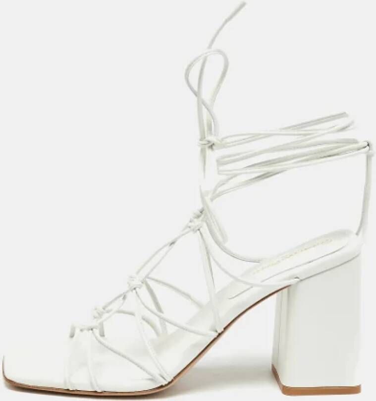 Gianvito Rossi Pre-owned Leather sandals White Dames