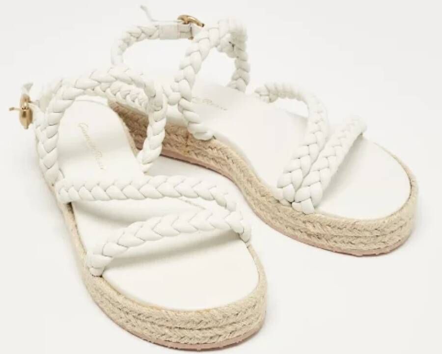 Gianvito Rossi Pre-owned Leather sandals White Dames