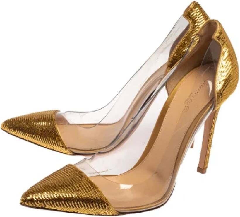 Gianvito Rossi Pre-owned Plastic heels Yellow Dames