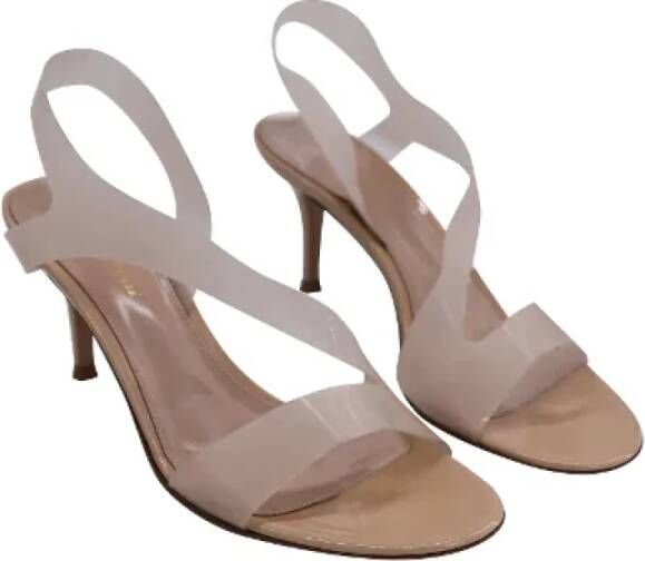 Gianvito Rossi Pre-owned Plastic sandals Beige Dames