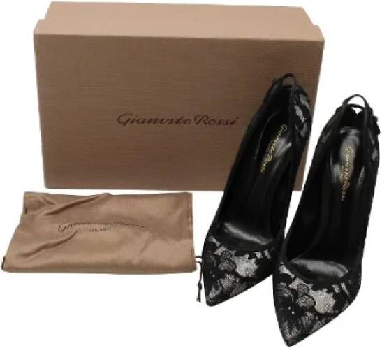 Gianvito Rossi Pre-owned Satin heels Black Dames