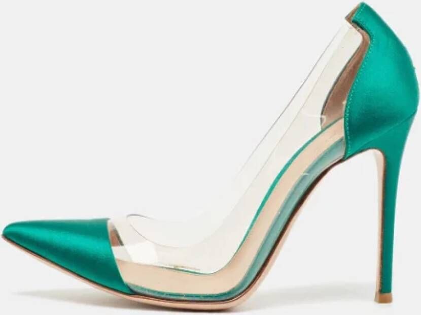 Gianvito Rossi Pre-owned Satin heels Green Dames