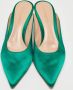 Gianvito Rossi Pre-owned Satin mules Green Dames - Thumbnail 3