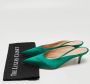 Gianvito Rossi Pre-owned Satin mules Green Dames - Thumbnail 8