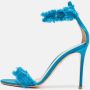 Gianvito Rossi Pre-owned Satin sandals Blue Dames - Thumbnail 2