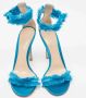 Gianvito Rossi Pre-owned Satin sandals Blue Dames - Thumbnail 3