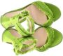 Gianvito Rossi Pre-owned Satin sandals Green Dames - Thumbnail 6