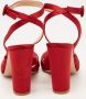 Gianvito Rossi Pre-owned Satin sandals Red Dames - Thumbnail 5