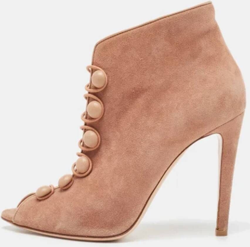 Gianvito Rossi Pre-owned Suede boots Beige Dames