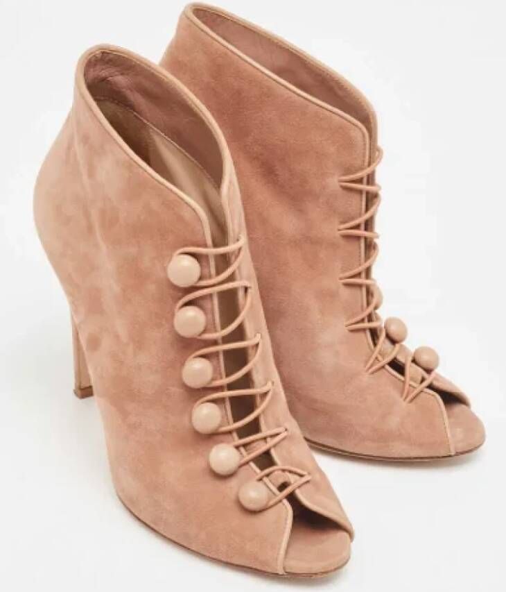 Gianvito Rossi Pre-owned Suede boots Beige Dames