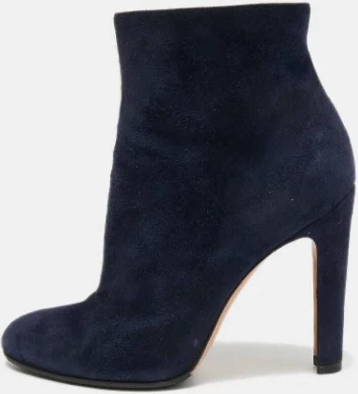 Gianvito Rossi Pre-owned Suede boots Blue Dames