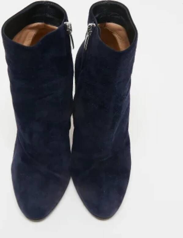 Gianvito Rossi Pre-owned Suede boots Blue Dames