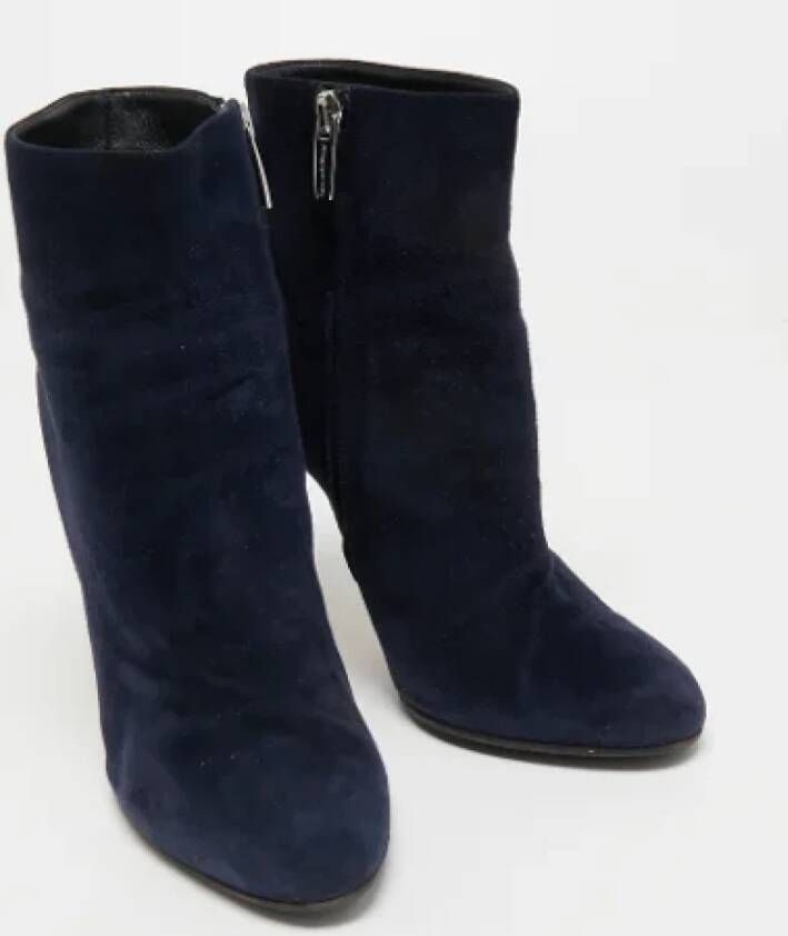 Gianvito Rossi Pre-owned Suede boots Blue Dames