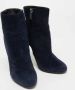 Gianvito Rossi Pre-owned Suede boots Blue Dames - Thumbnail 4