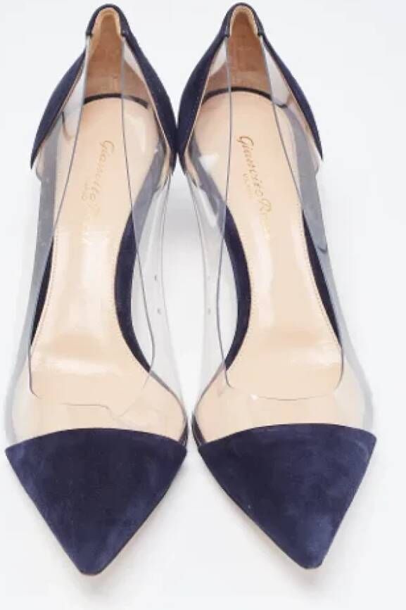 Gianvito Rossi Pre-owned Suede heels Blue Dames