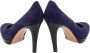 Gianvito Rossi Pre-owned Suede heels Blue Dames - Thumbnail 4