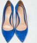 Gianvito Rossi Pre-owned Suede heels Blue Dames - Thumbnail 3