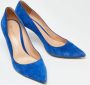 Gianvito Rossi Pre-owned Suede heels Blue Dames - Thumbnail 4