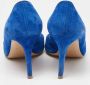 Gianvito Rossi Pre-owned Suede heels Blue Dames - Thumbnail 5