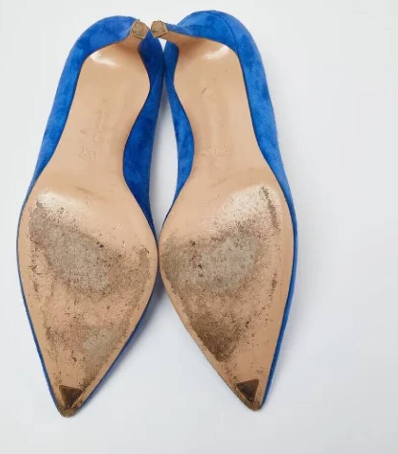 Gianvito Rossi Pre-owned Suede heels Blue Dames