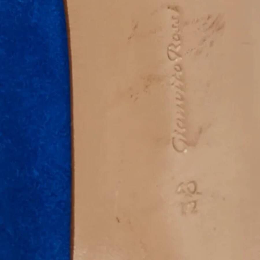 Gianvito Rossi Pre-owned Suede heels Blue Dames
