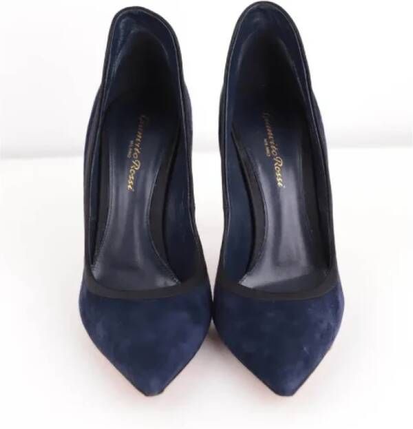 Gianvito Rossi Pre-owned Suede heels Blue Dames