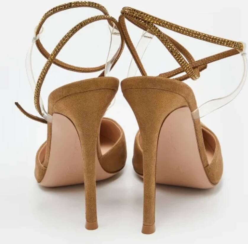 Gianvito Rossi Pre-owned Suede heels Brown Dames