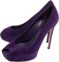 Gianvito Rossi Pre-owned Suede heels Purple Dames - Thumbnail 3