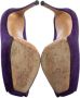 Gianvito Rossi Pre-owned Suede heels Purple Dames - Thumbnail 5