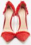 Gianvito Rossi Pre-owned Suede heels Red Dames - Thumbnail 3