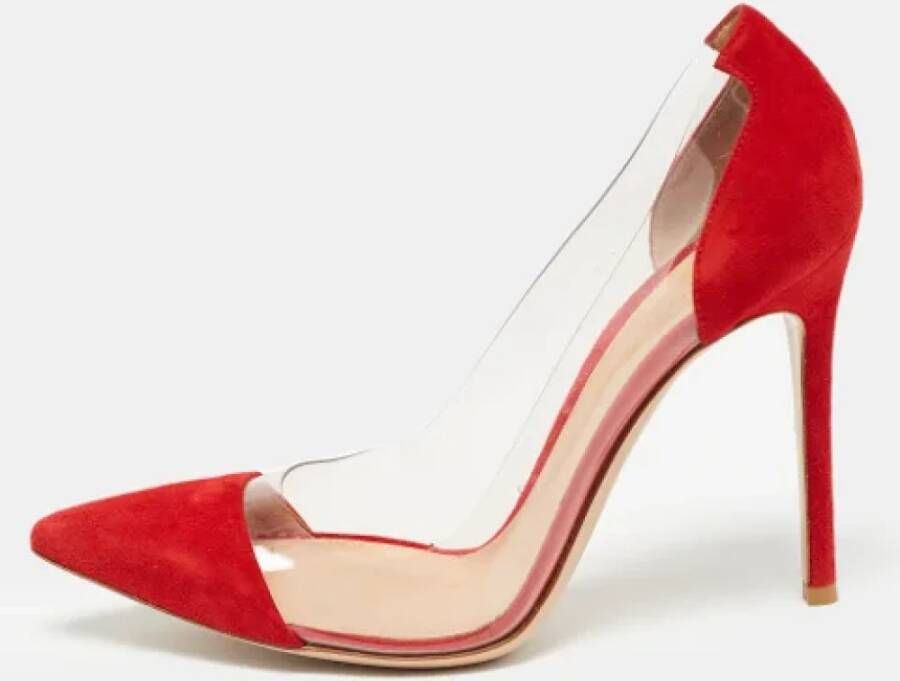 Gianvito Rossi Pre-owned Suede heels Red Dames