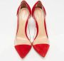 Gianvito Rossi Pre-owned Suede heels Red Dames - Thumbnail 3