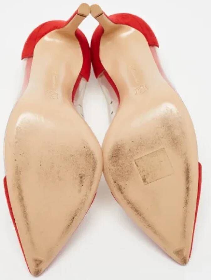 Gianvito Rossi Pre-owned Suede heels Red Dames