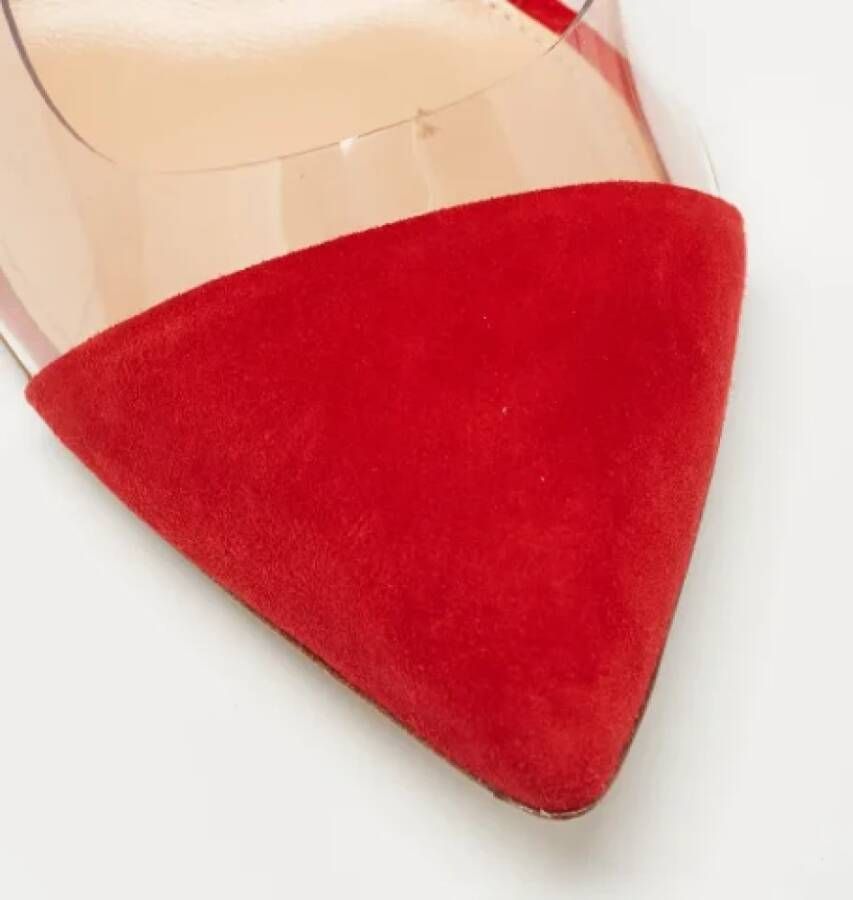 Gianvito Rossi Pre-owned Suede heels Red Dames